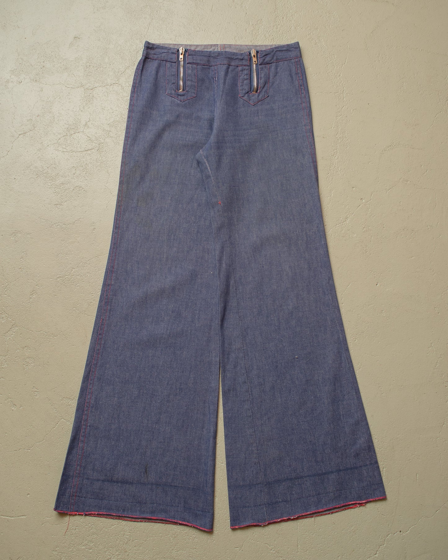 1970s Womens Flared light Jeans blue - W28 L32