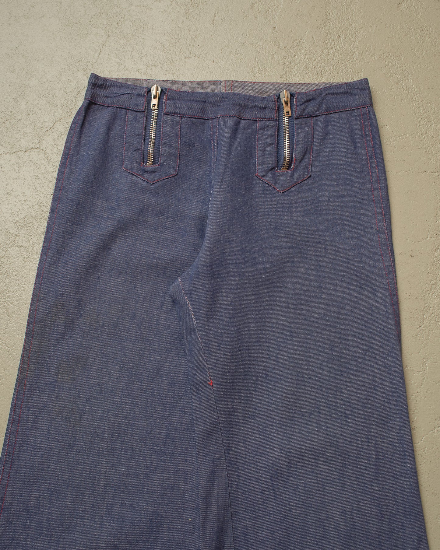 1970s Womens Flared light Jeans blue - W28 L32