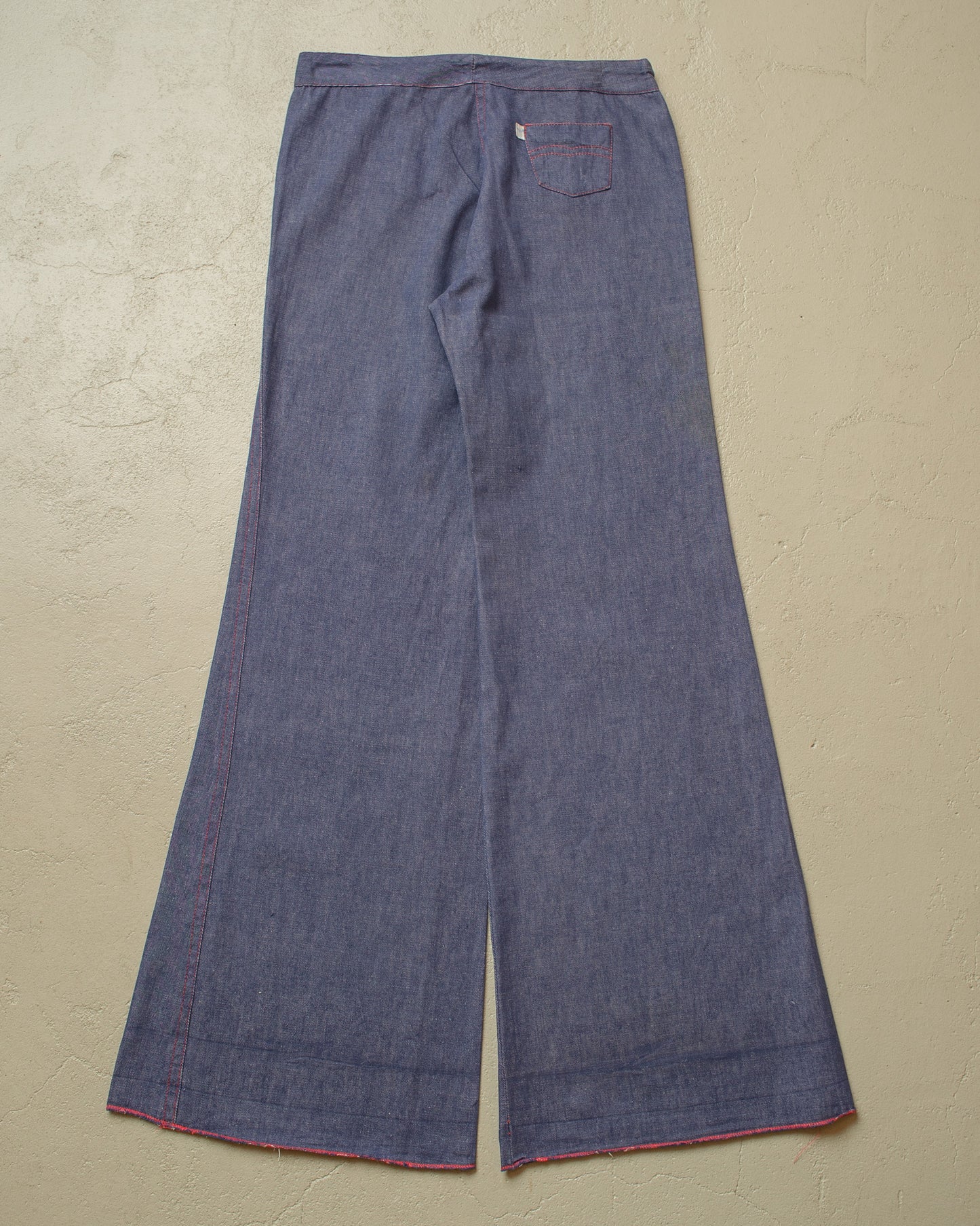 1970s Womens Flared light Jeans blue - W28 L32