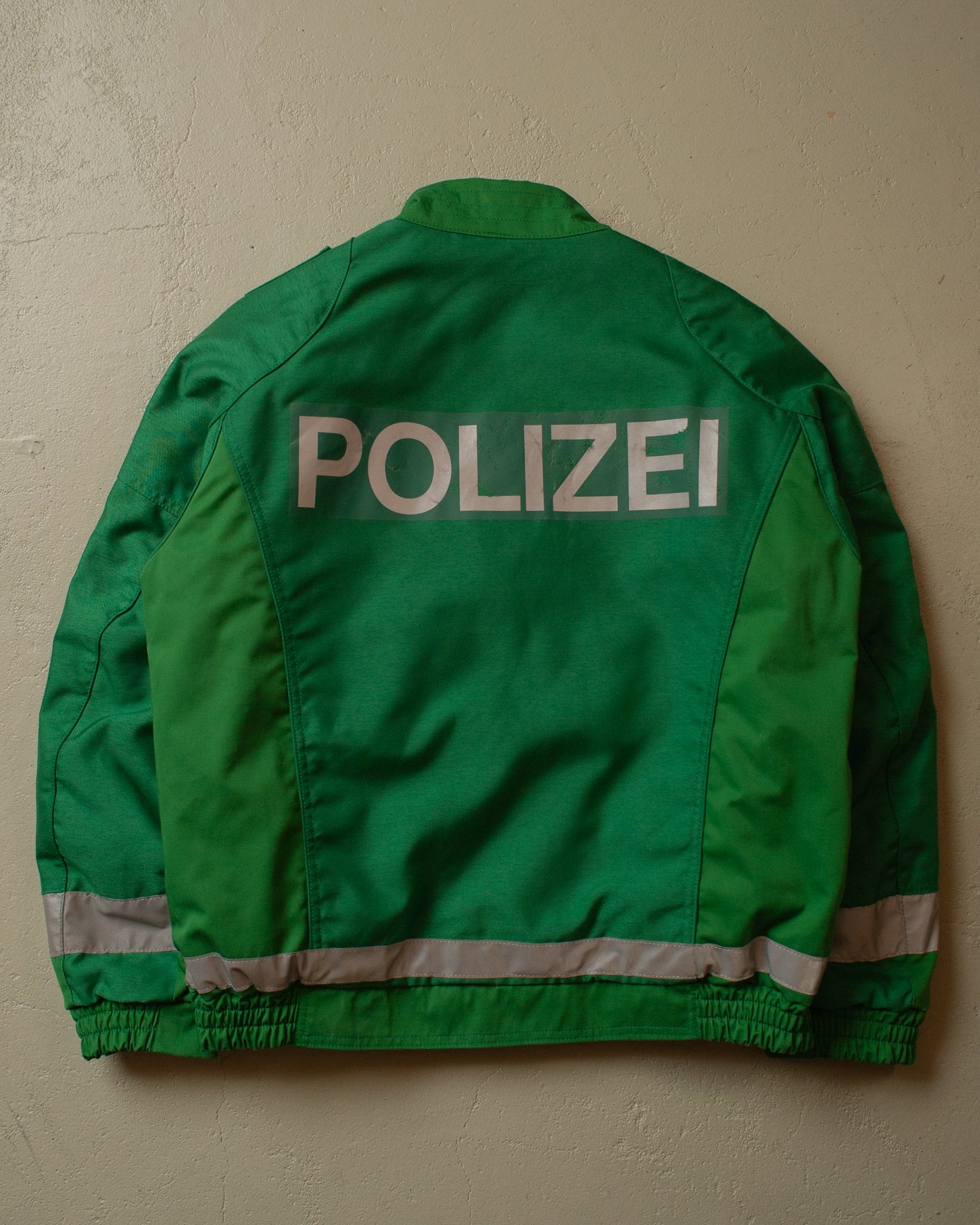 1995 Polizei Two Tone Biker Jacket green - M/L