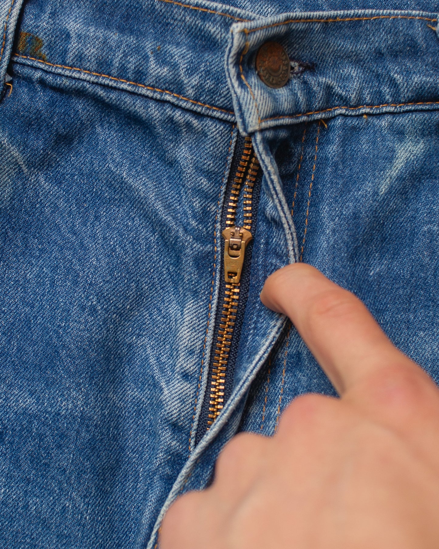 1990s Faded Levi´s Orange Tab Straight Fit Jeans blue - W30 L33