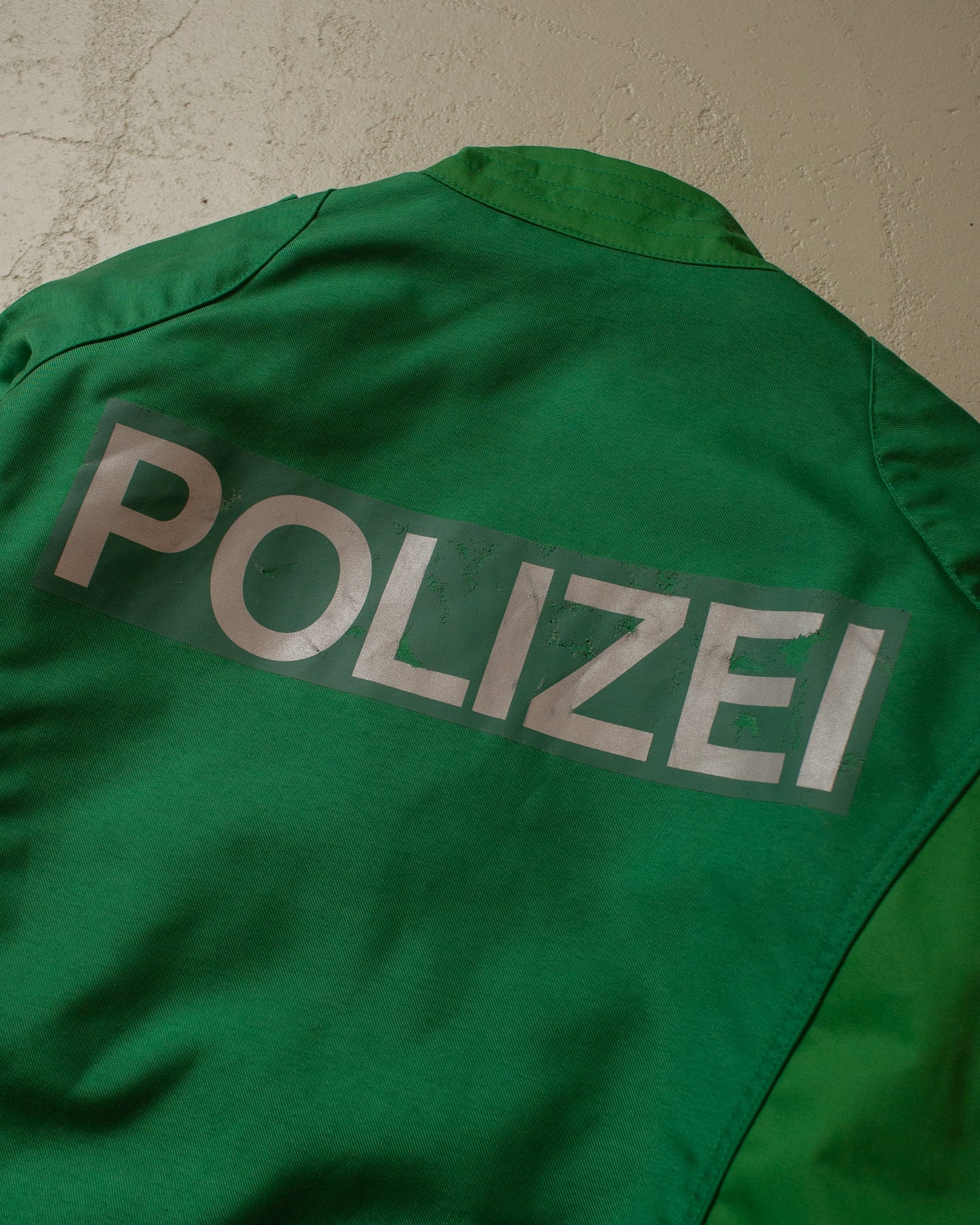 1995 Polizei Two Tone Biker Jacket green - M/L