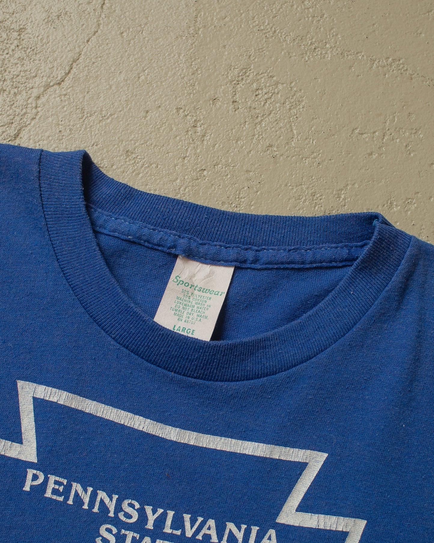 1980s Penn State Judo Tshirt blue - M