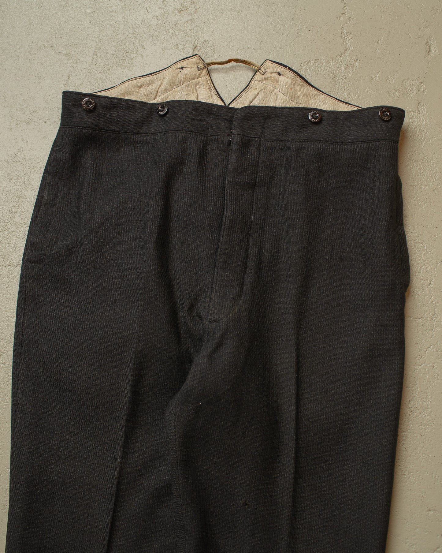 1920s German Wool Suit Pants black - W36 L30,5