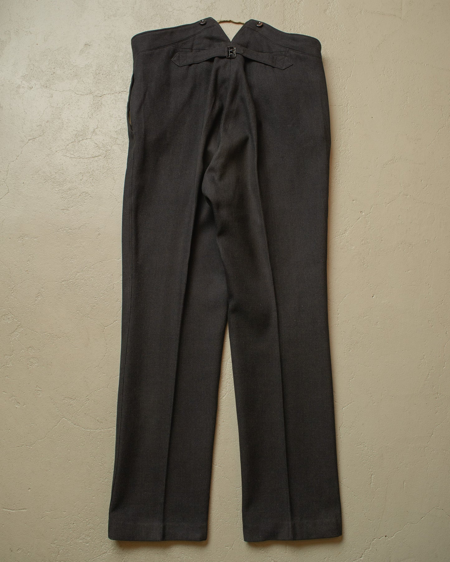 1920s German Wool Suit Pants black - W36 L30,5