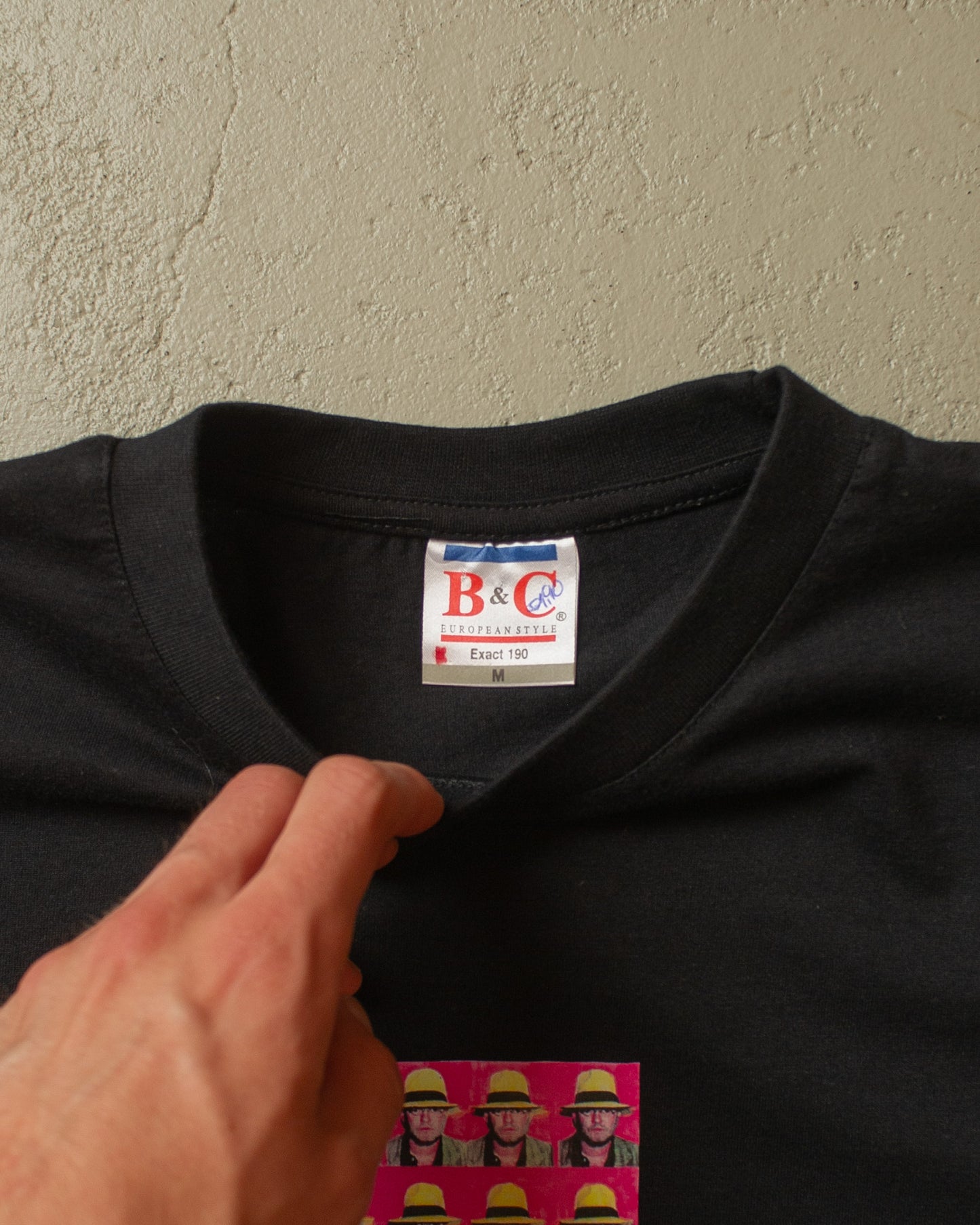 2000s Box Print T-shirt black - M/L