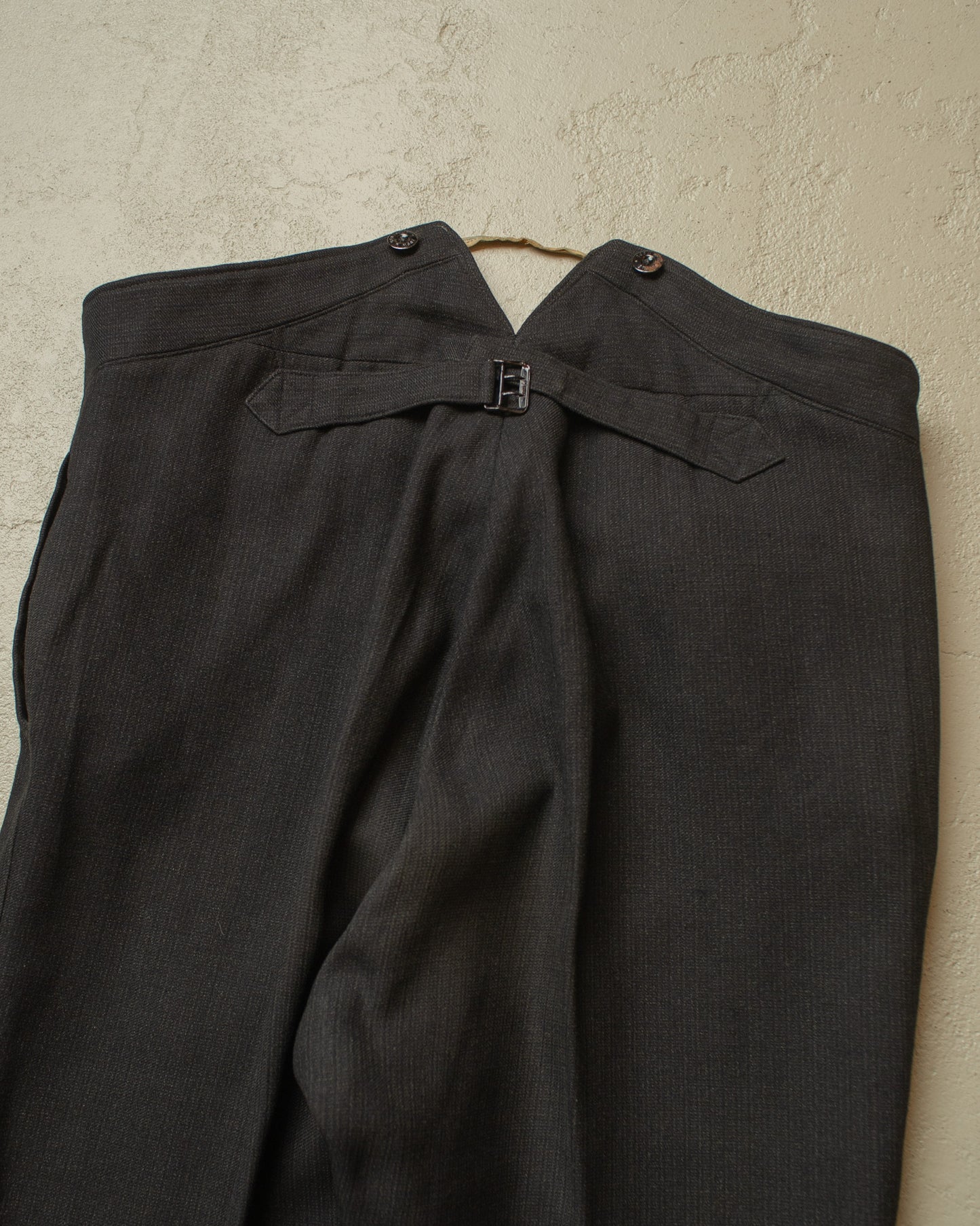 1920s German Wool Suit Pants black - W36 L30,5
