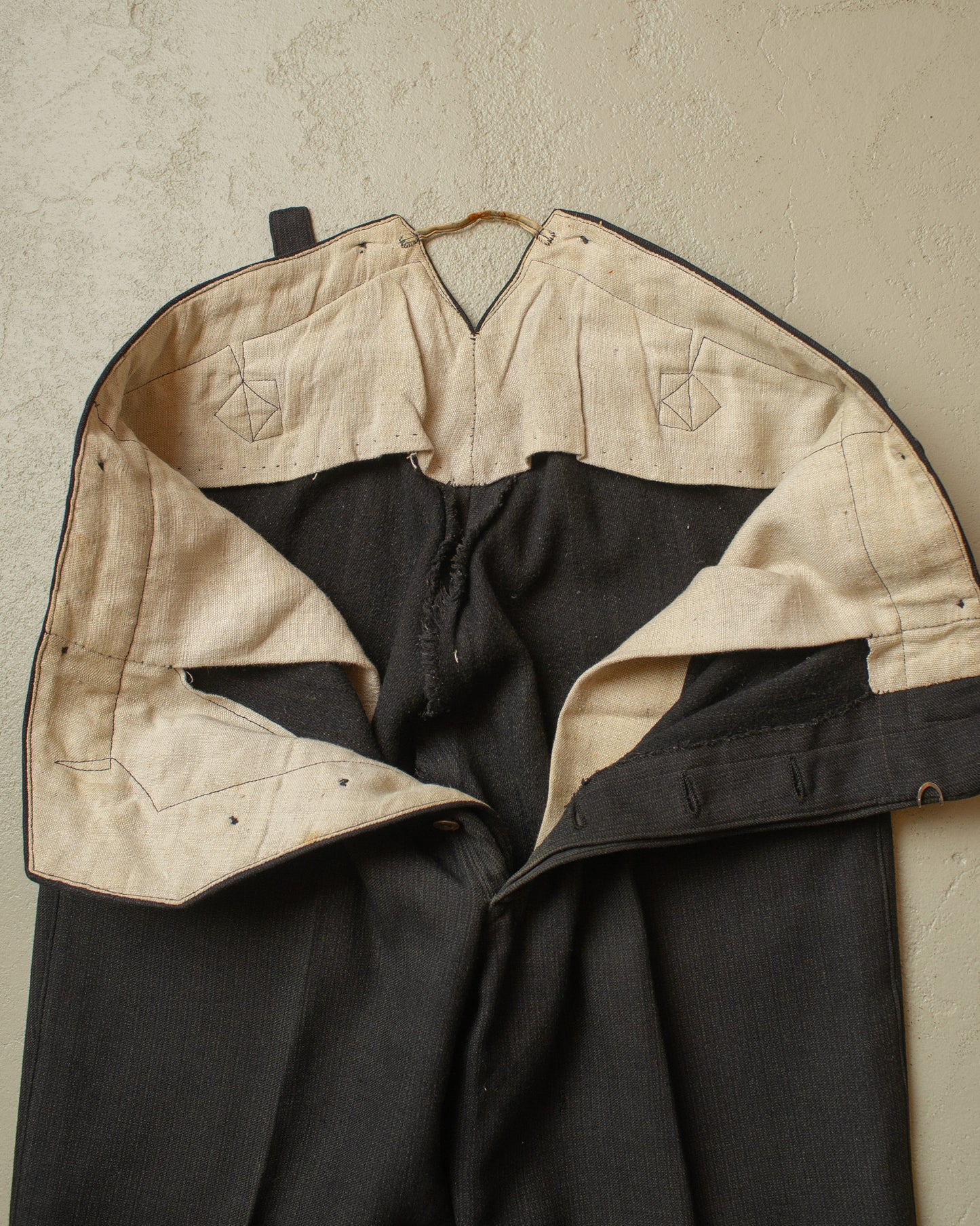1920s German Wool Suit Pants black - W36 L30,5