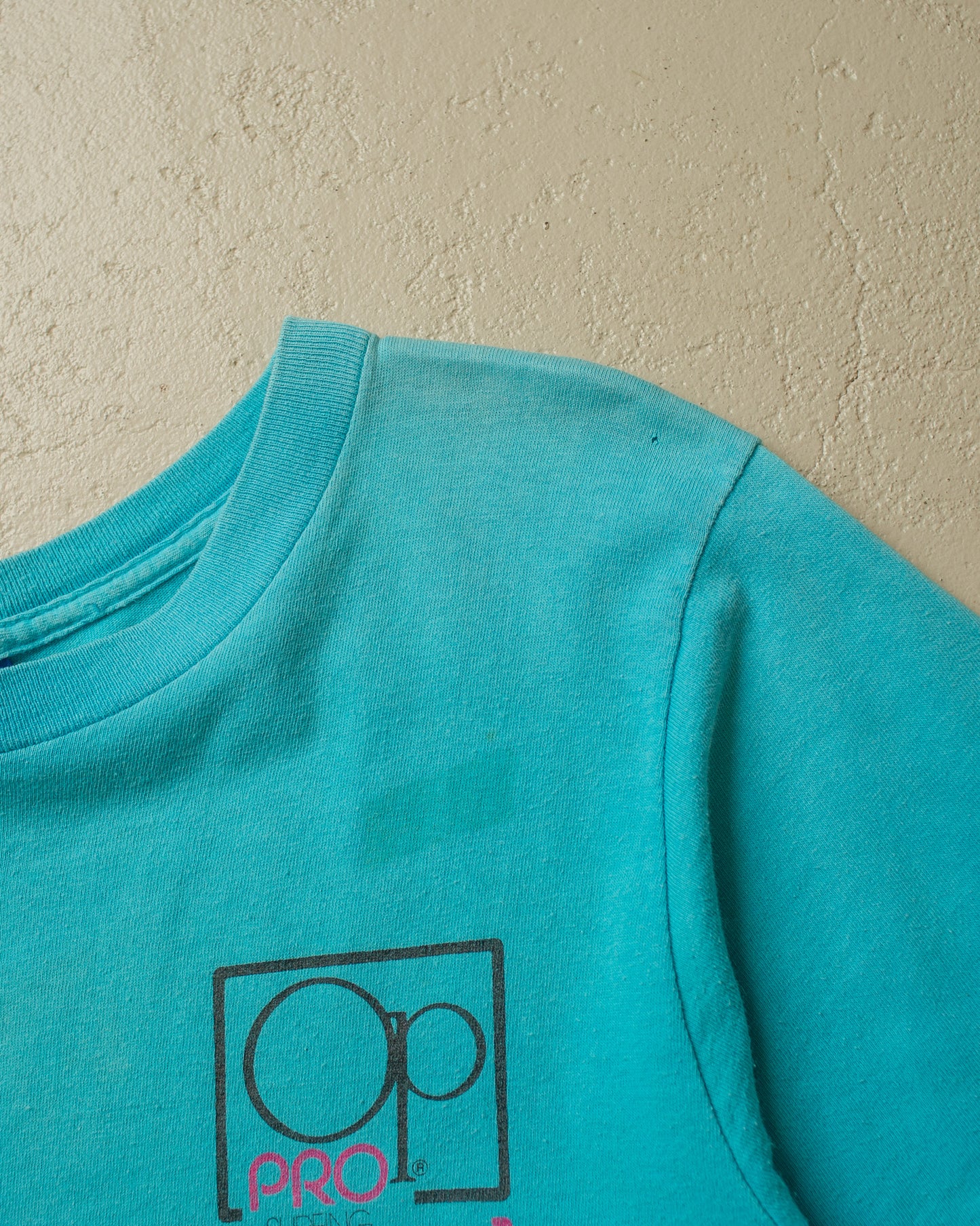 1988 Ocean Pacific Surf Championship T-shirt turquoise - S/M