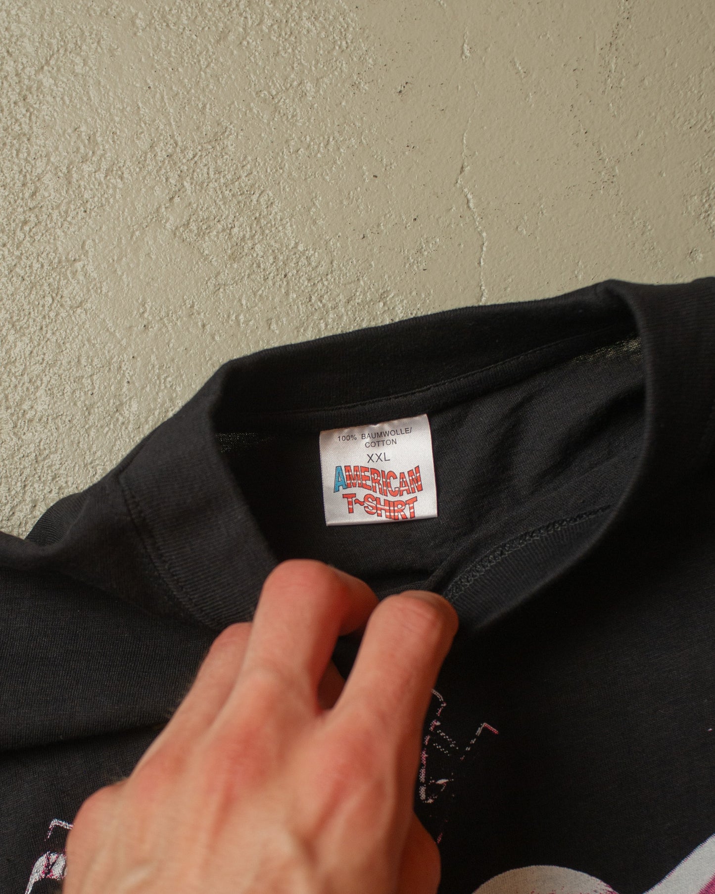 2000s Pink Bootleg T-shirt black - XL