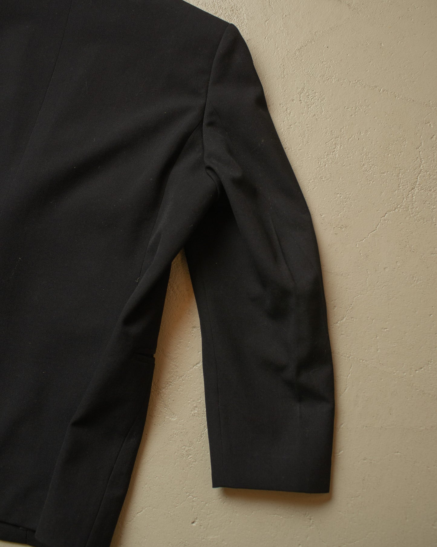 1940s German Peak Lapel Suit Jacket black - L