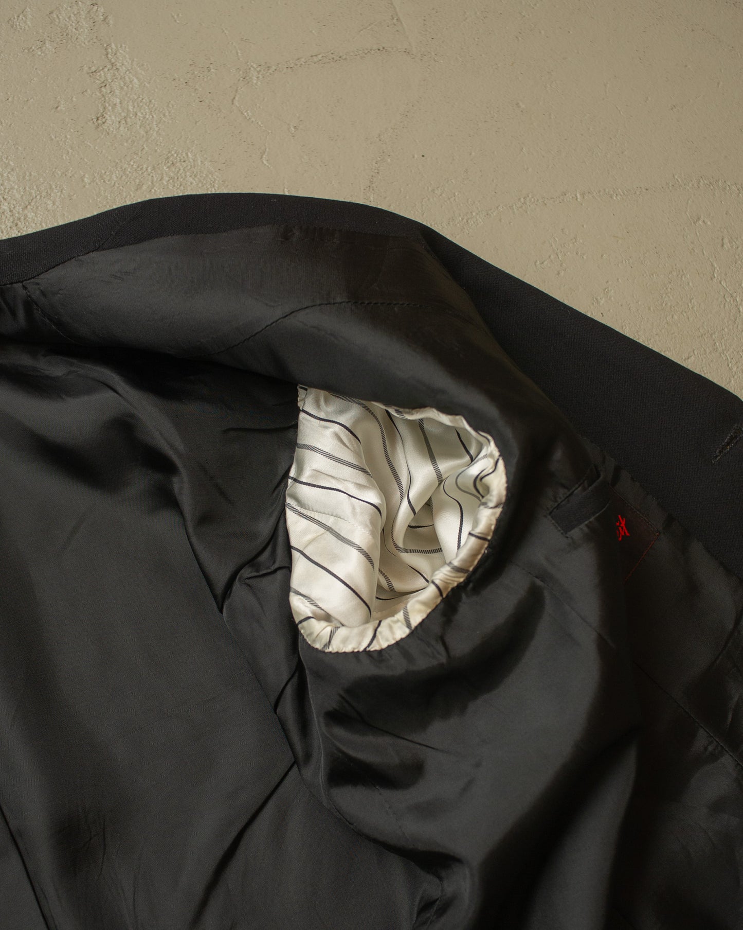 1940s German Peak Lapel Suit Jacket black - L