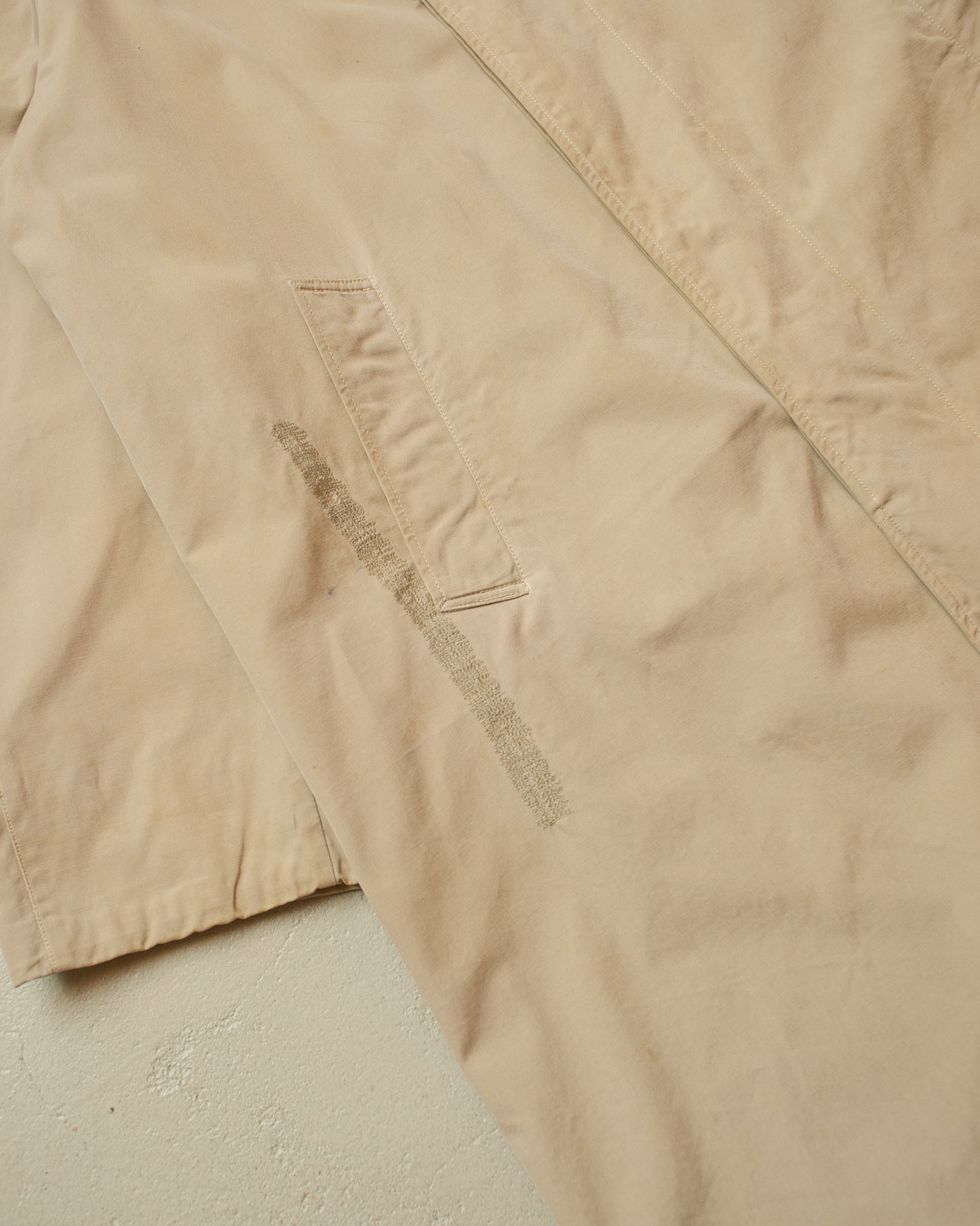 1940s German Elesco Raglan Trenchcoat beige - L