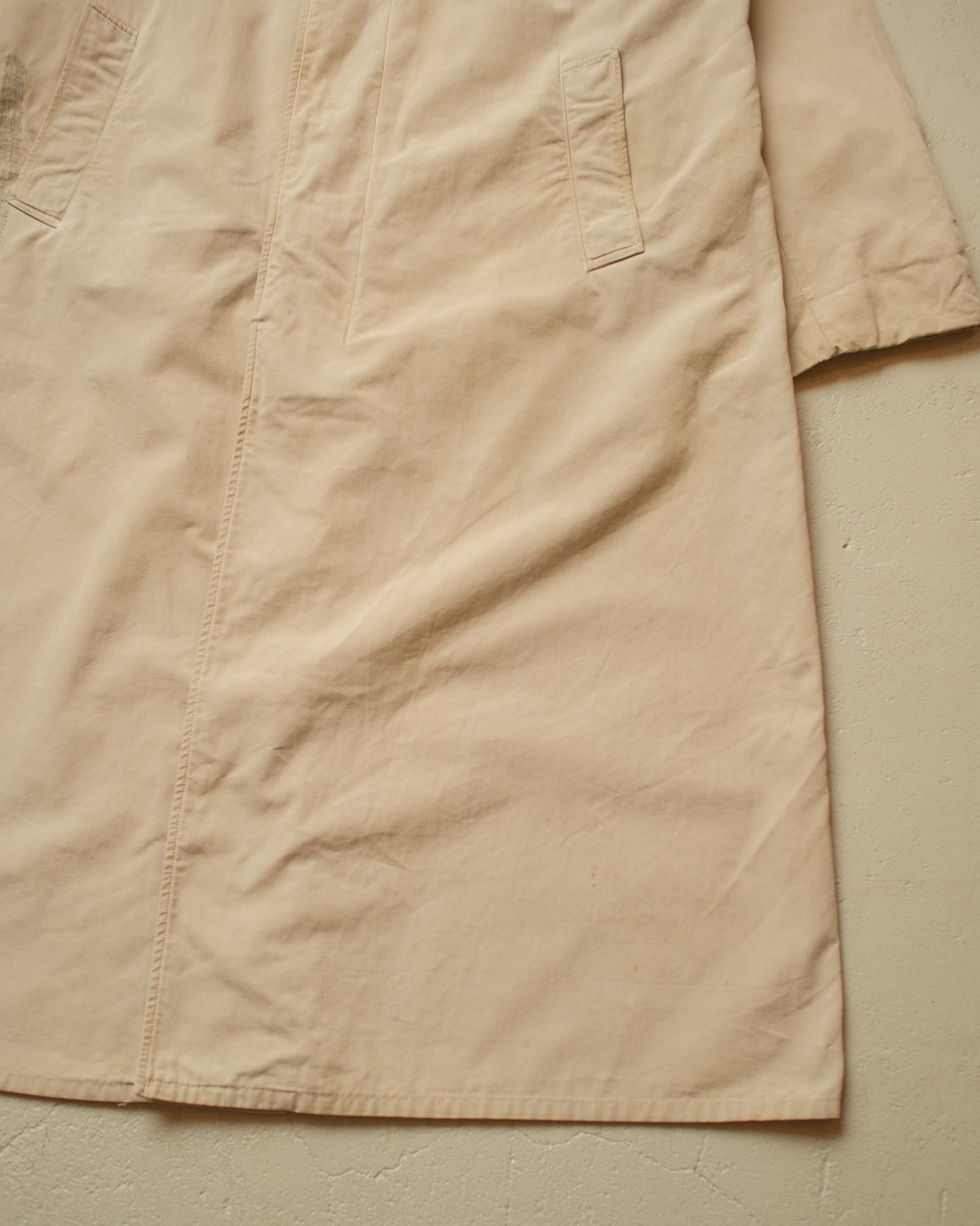 1940s German Elesco Raglan Trenchcoat beige - L