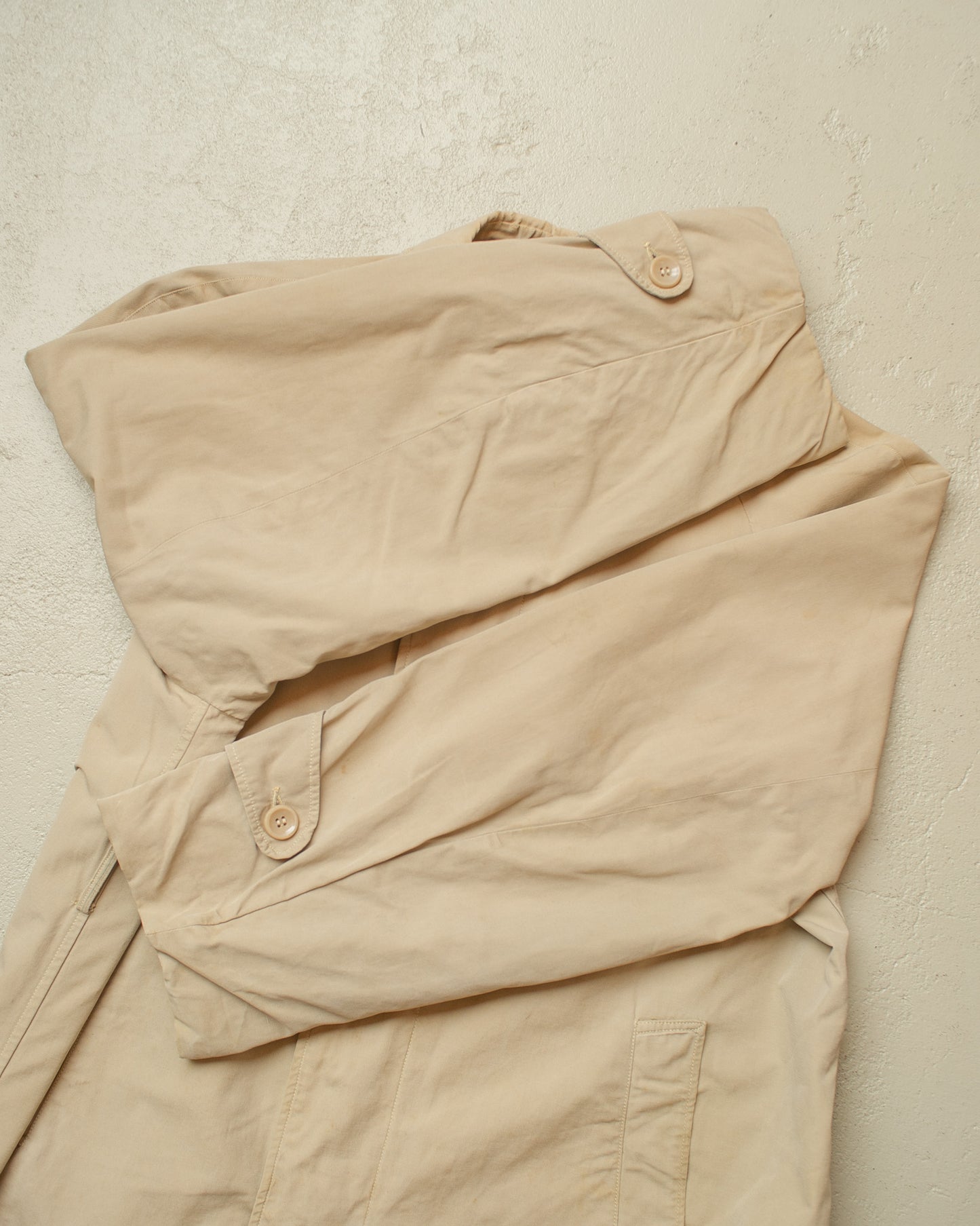 1940s German Elesco Raglan Trenchcoat beige - L