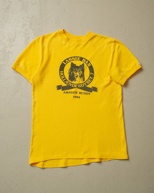 1984 Lassie Bar T-shirt yellow - M/L