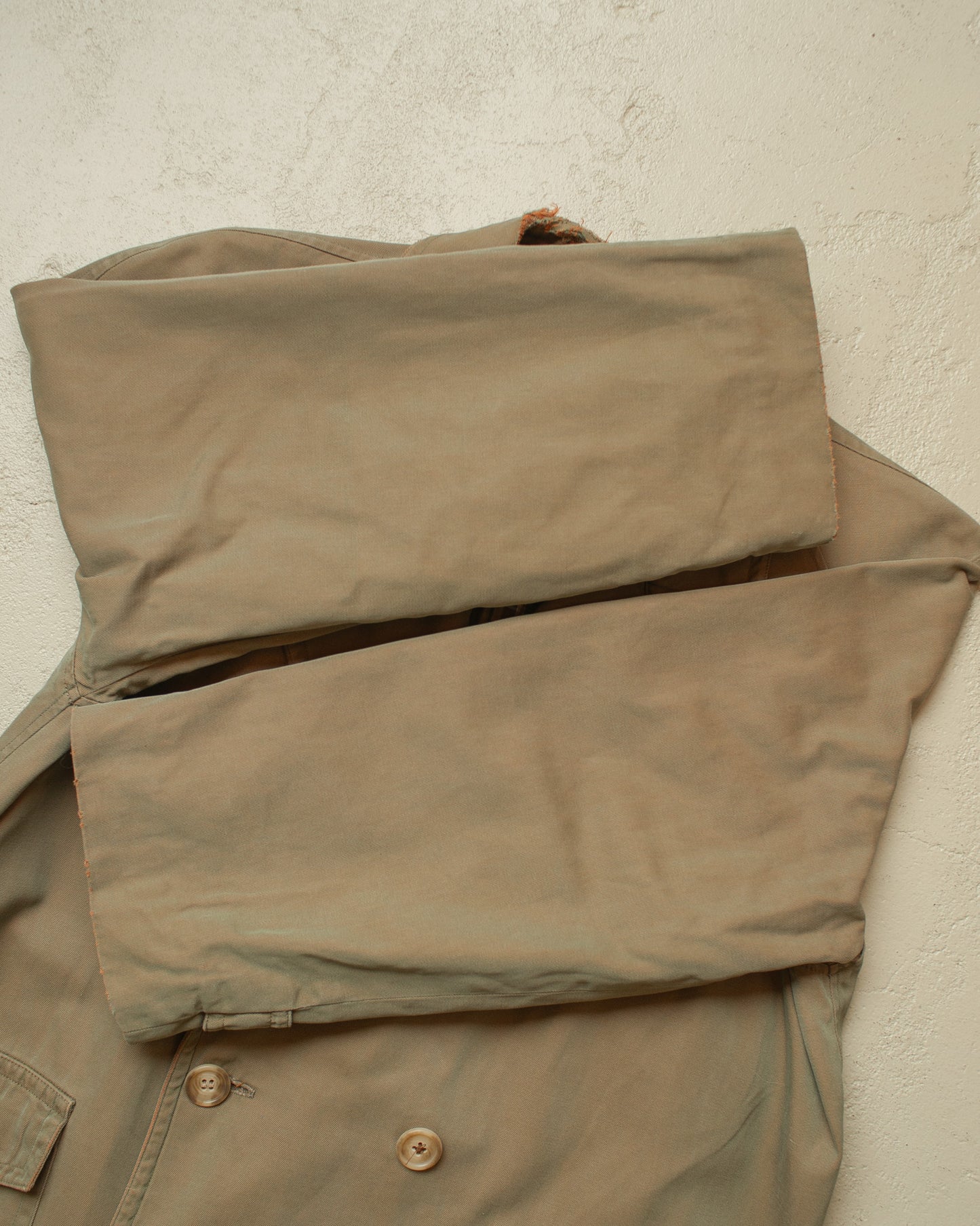 1940s German Raglan Trenchcoat green/khaki - L