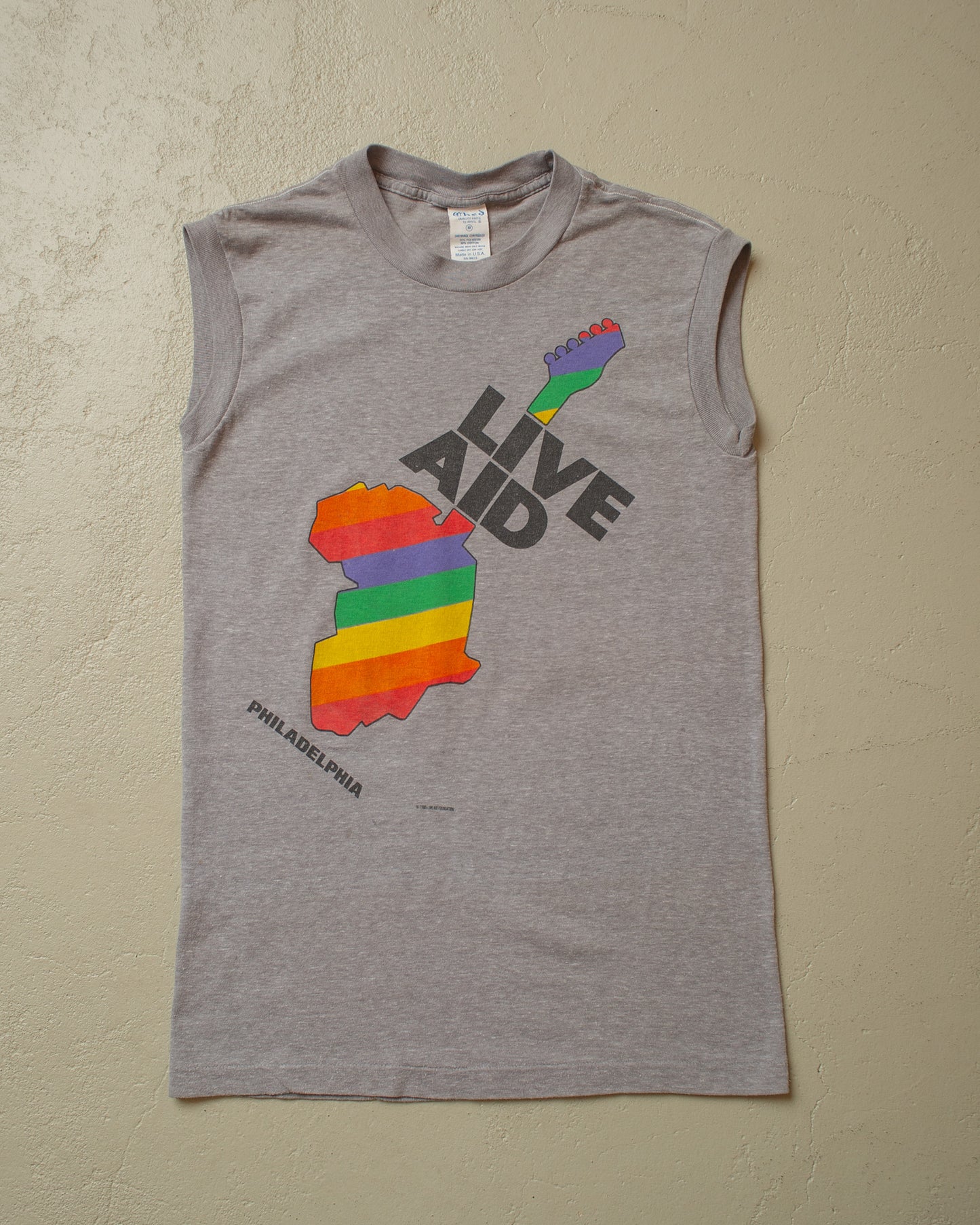 1985 Live Aid "Feed the World" Shirt grey - M