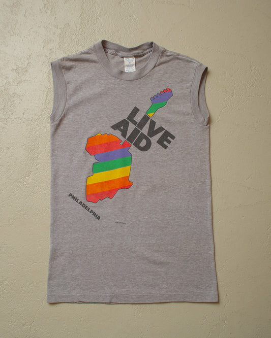 1985 Live Aid "Feed the World" Shirt grey - M
