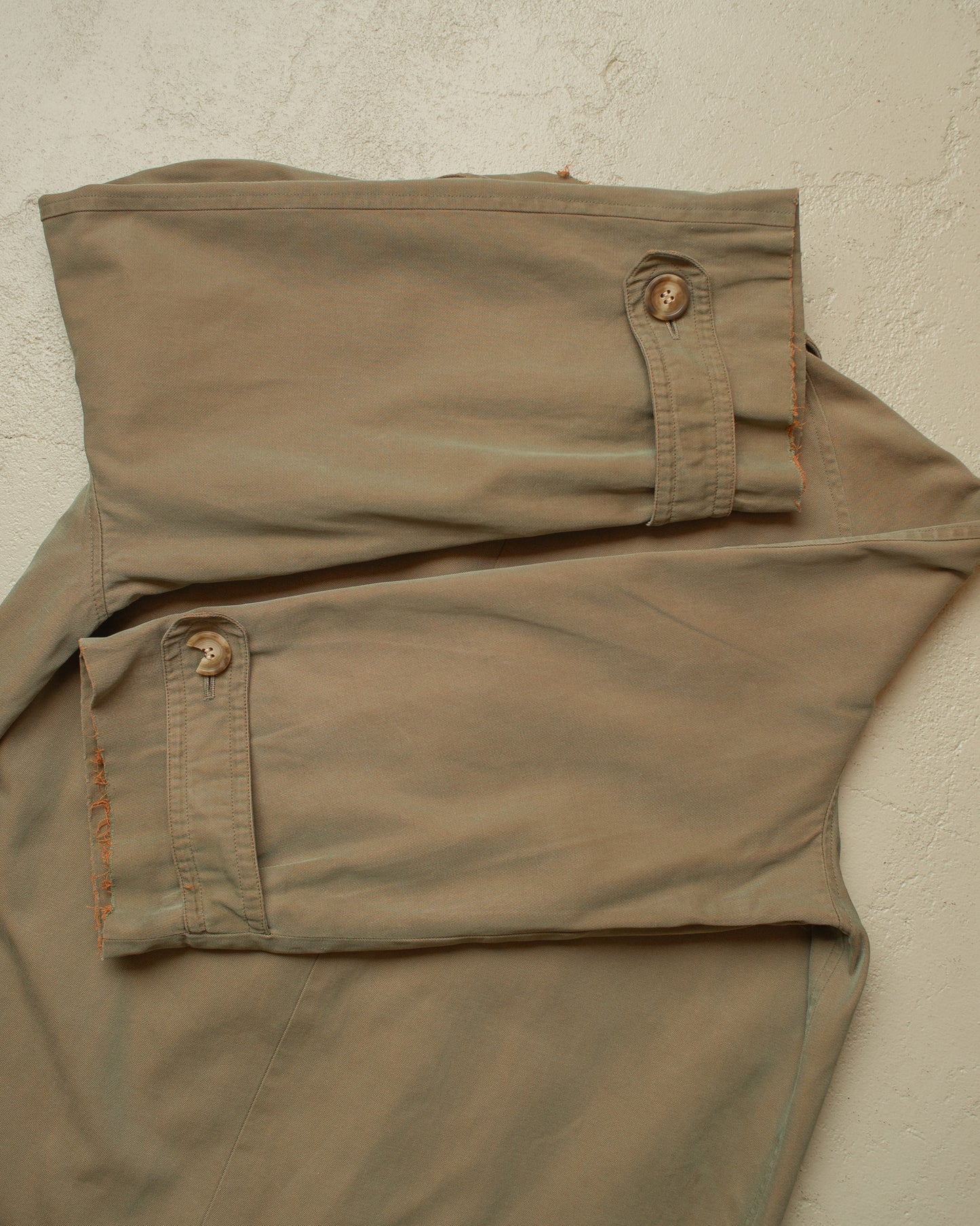 1940s German Raglan Trenchcoat green/khaki - L