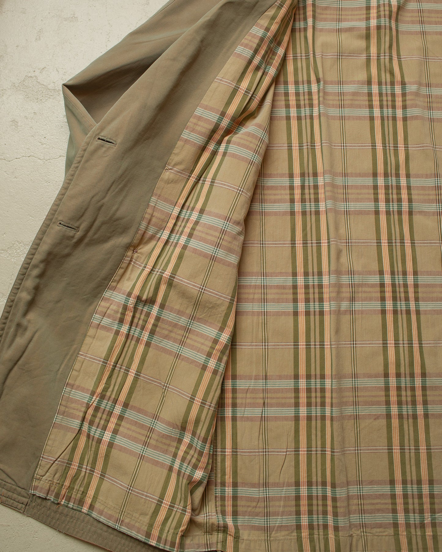 1940s German Raglan Trenchcoat green/khaki - L