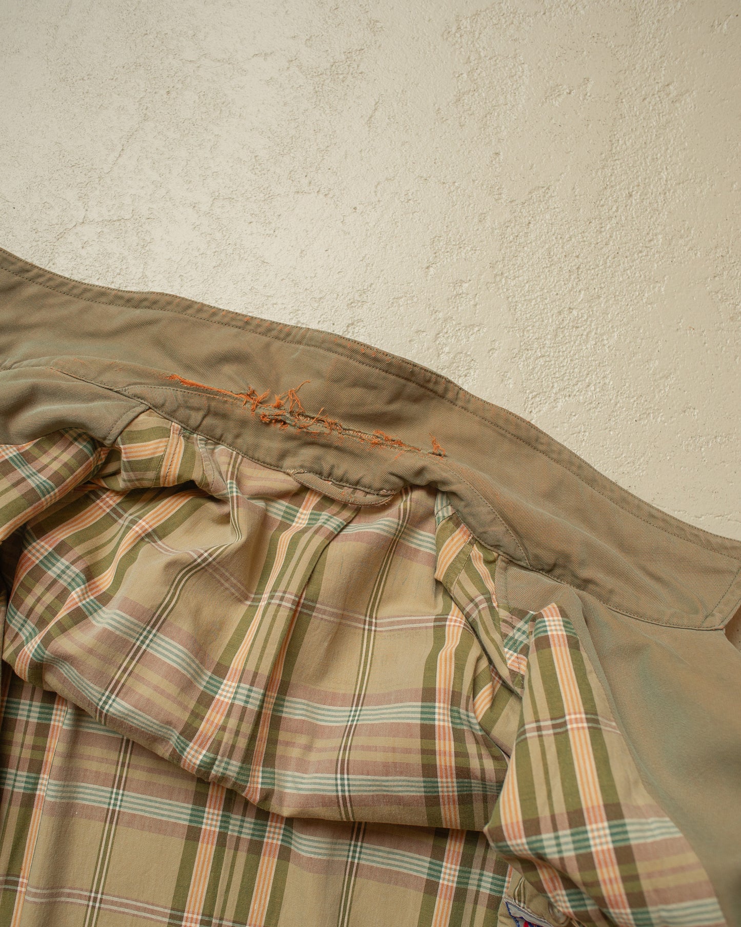 1940s German Raglan Trenchcoat green/khaki - L