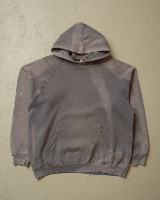 1990s Sunfaded Screen Stars Hoodie grey - L