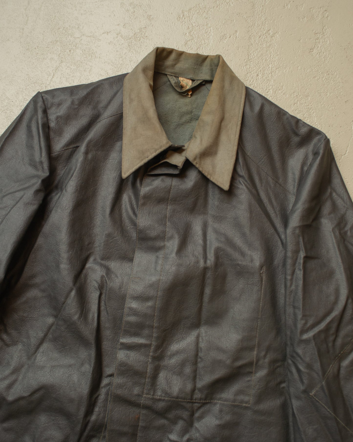 1950s German Rubberized Workwear Set grey - M