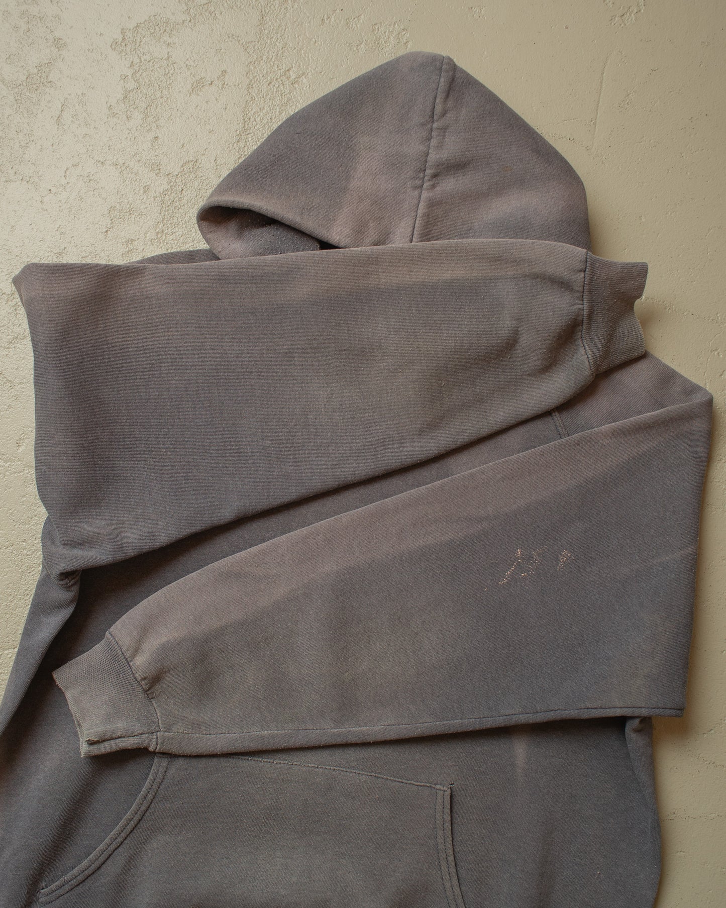 1990s Sunfaded Screen Stars Hoodie grey - L