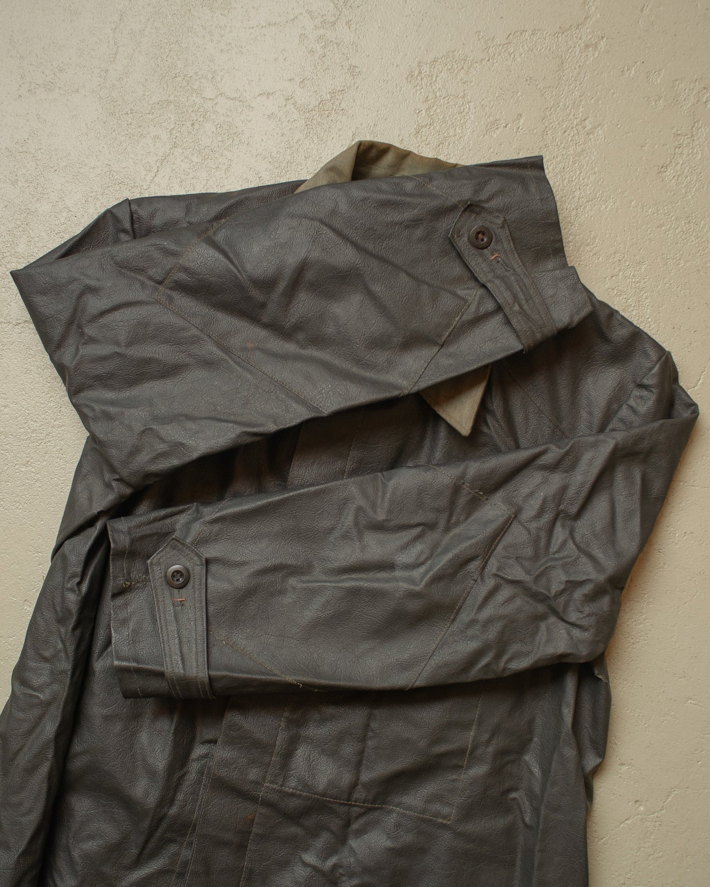 1950s German Rubberized Workwear Set grey - M