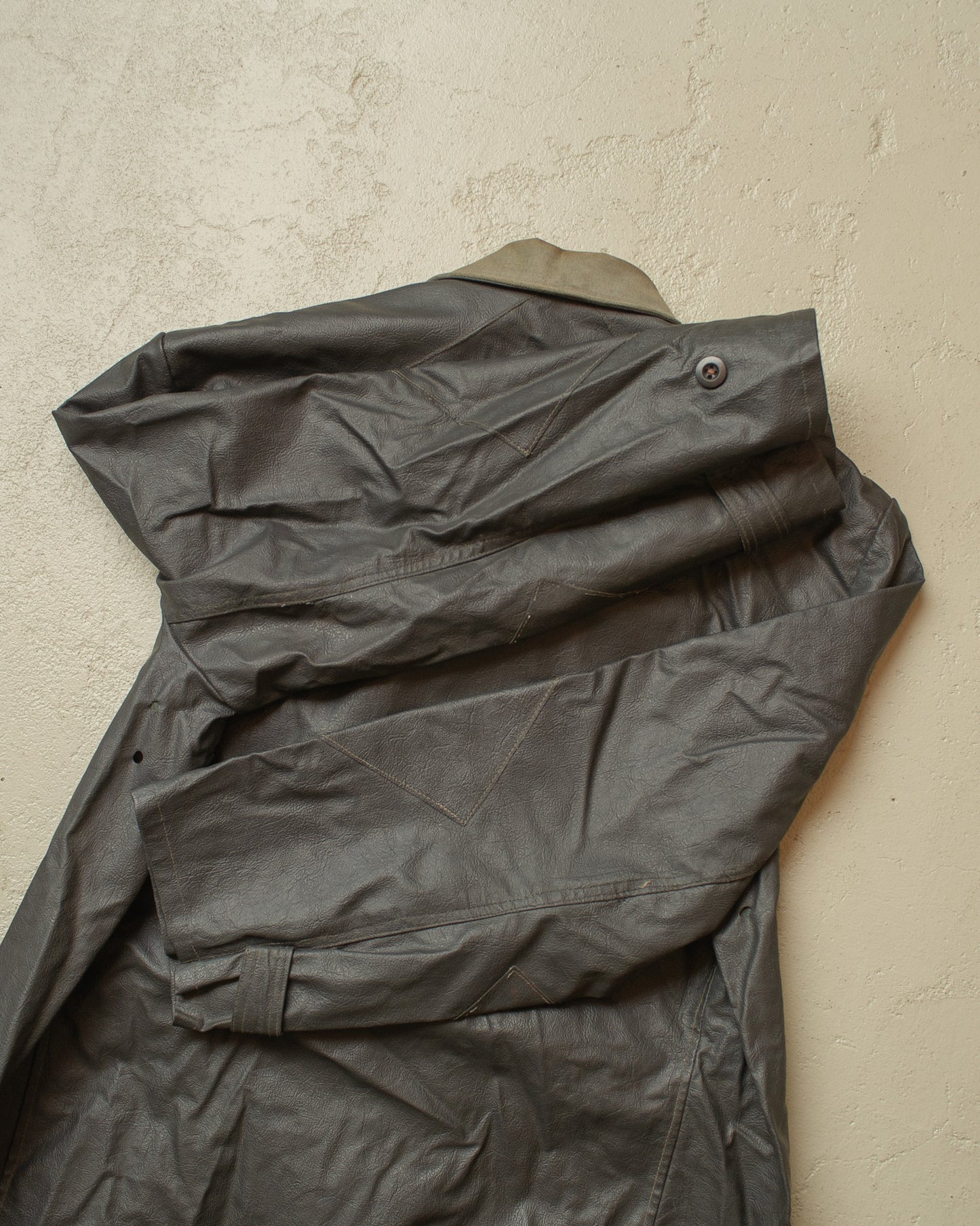 1950s German Rubberized Workwear Set grey - M