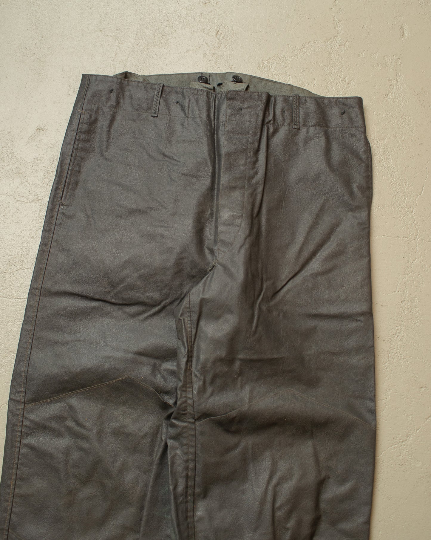 1950s German Rubberized Workwear Set grey - M