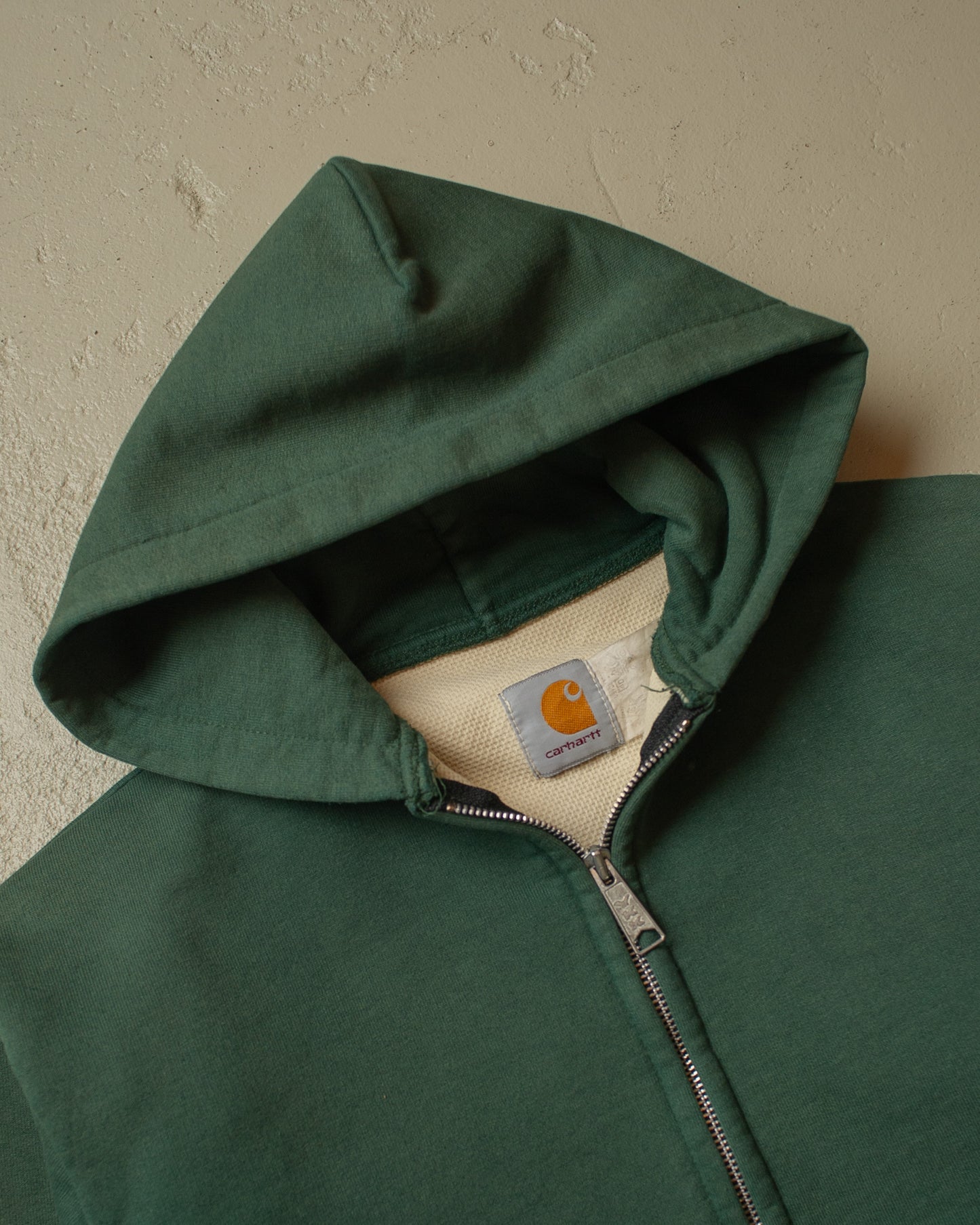 1980s Carhartt lined Zip Hoodie green - L