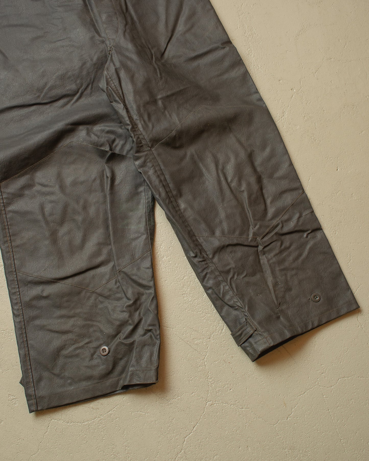 1950s German Rubberized Workwear Set grey - M