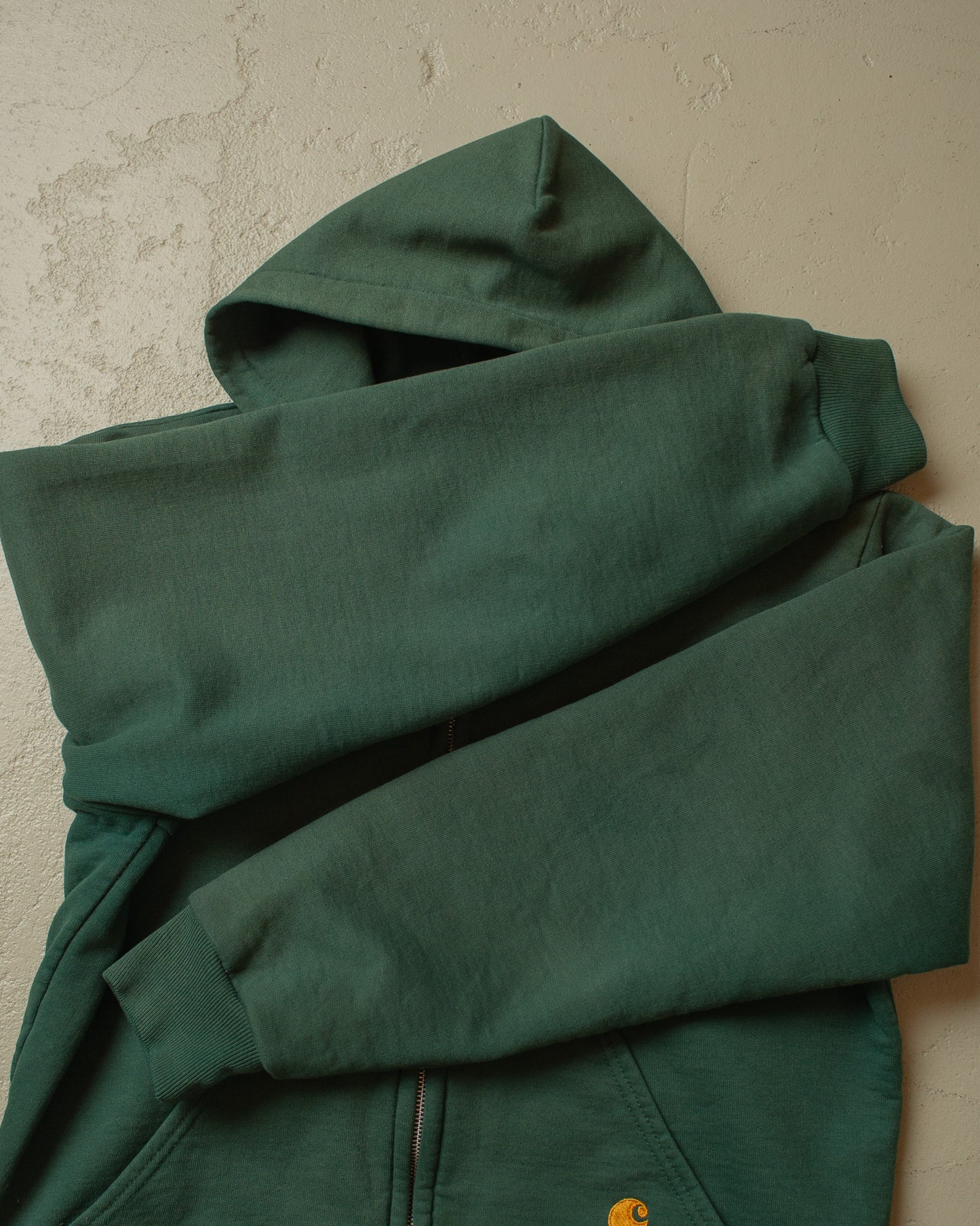 1980s Carhartt lined Zip Hoodie green - L