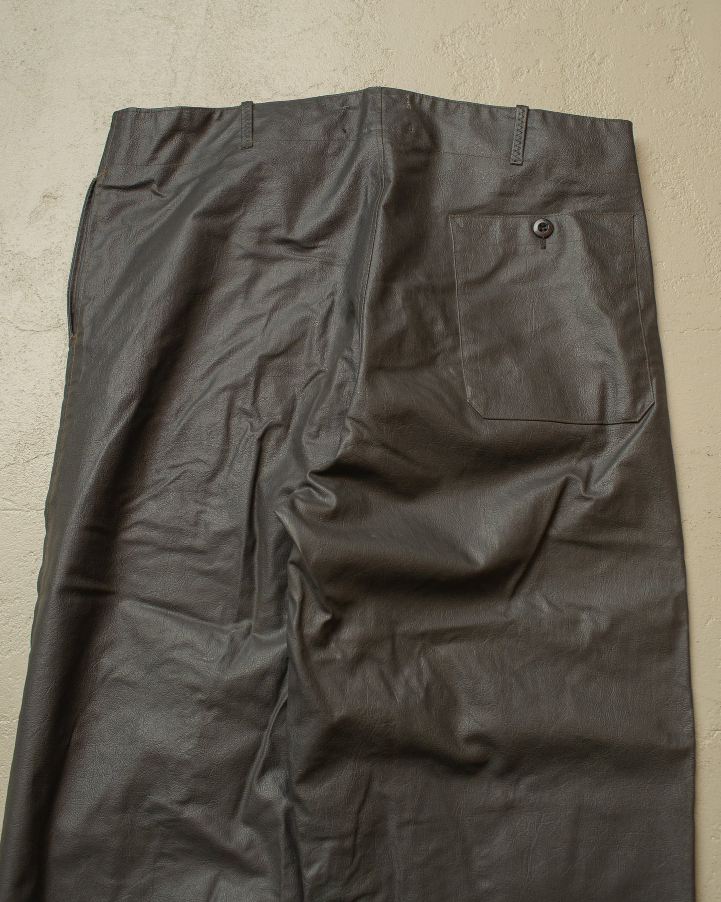1950s German Rubberized Workwear Set grey - M