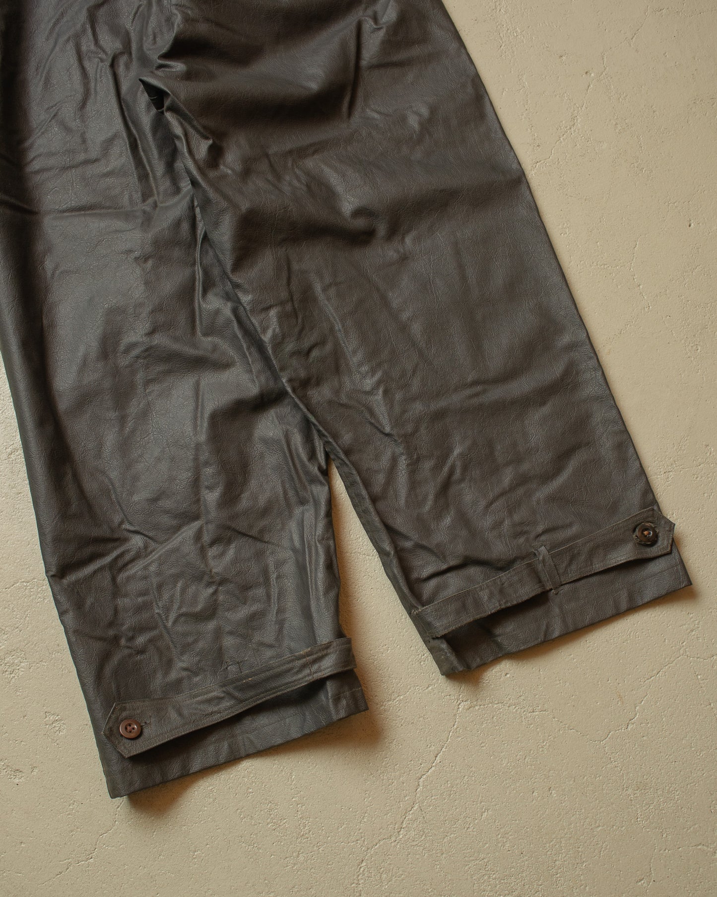 1950s German Rubberized Workwear Set grey - M