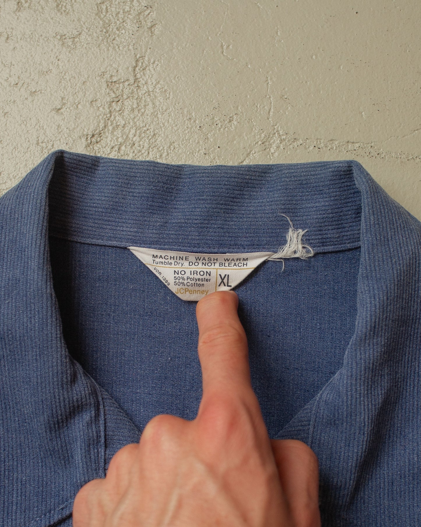 1970s J.C. Penney Two Pocket Corduroy Jacket blue - L/XL