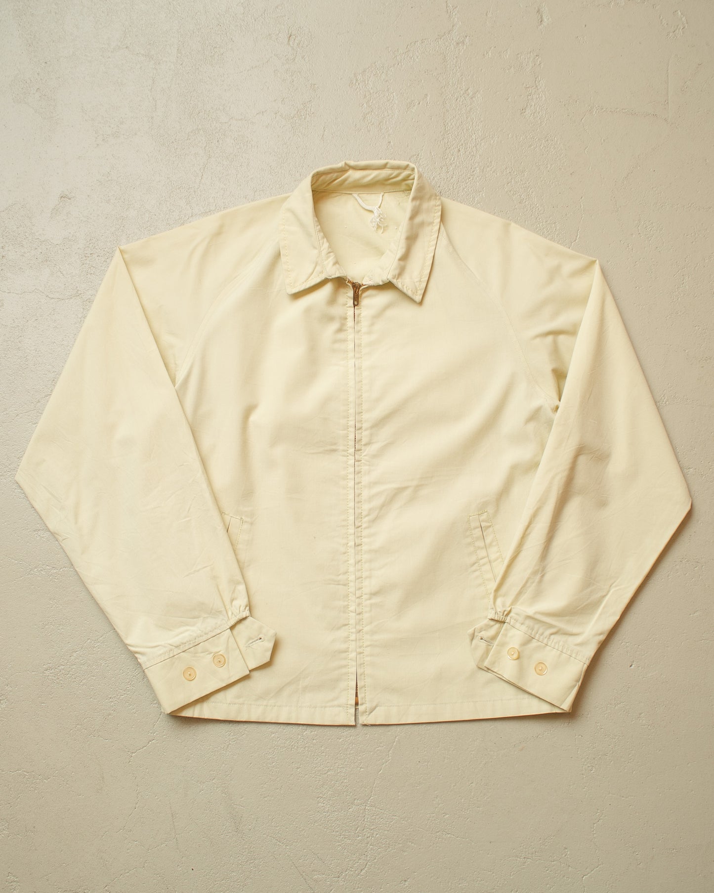 1960s Durable Press Raglan light Jacket beige/yellow - M