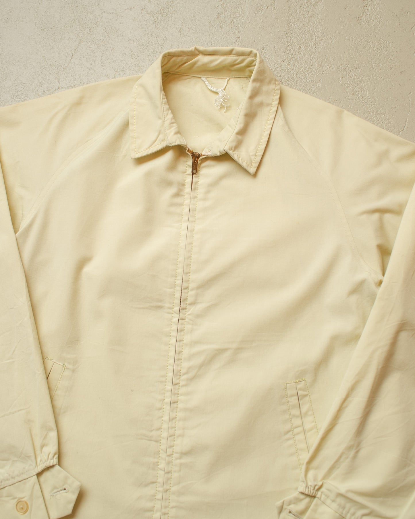 1960s Durable Press Raglan light Jacket beige/yellow - M