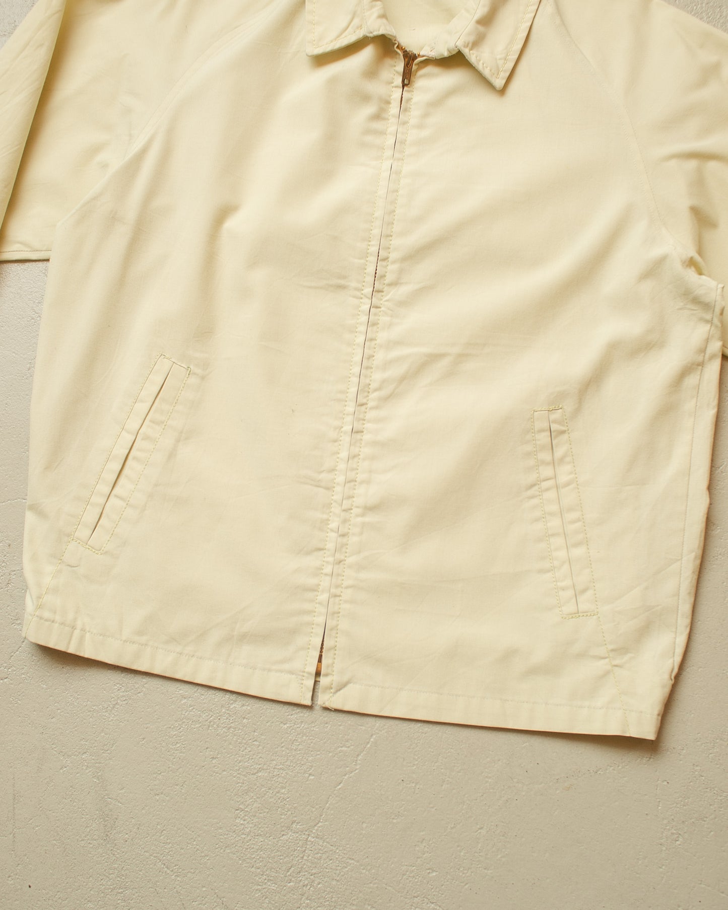 1960s Durable Press Raglan light Jacket beige/yellow - M
