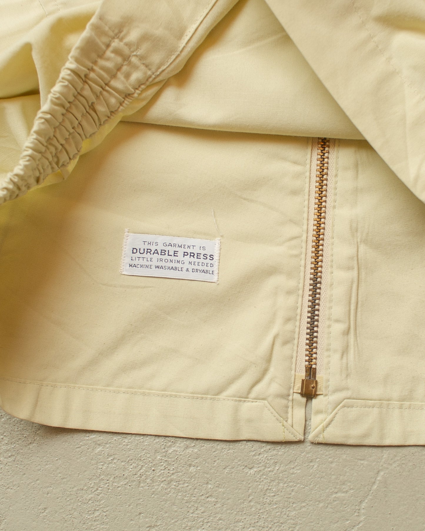 1960s Durable Press Raglan light Jacket beige/yellow - M