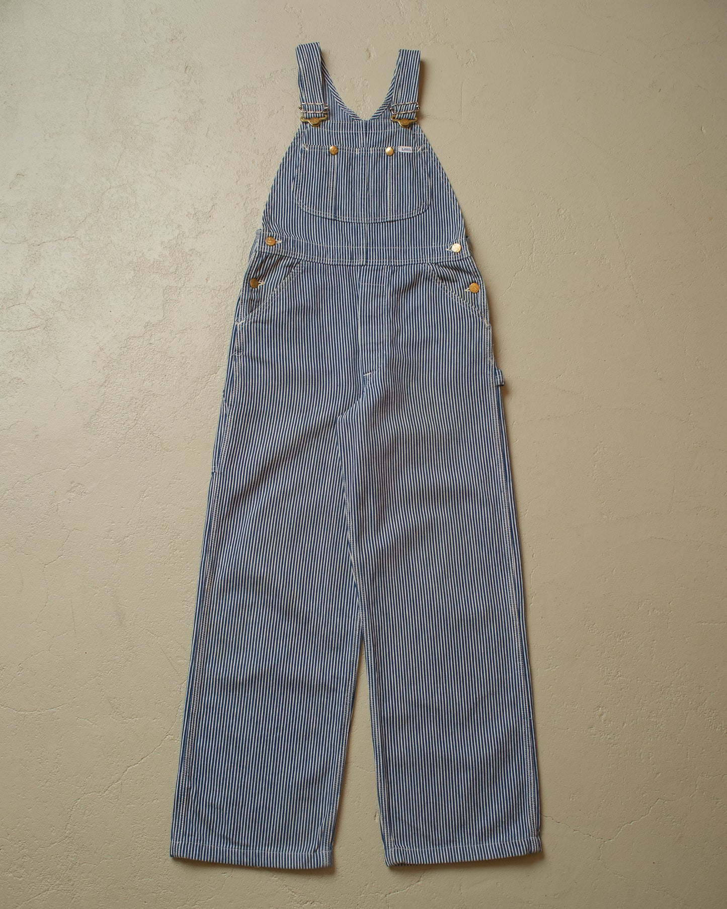 1980s Lee Hickory Stripe Overalls blue - 31