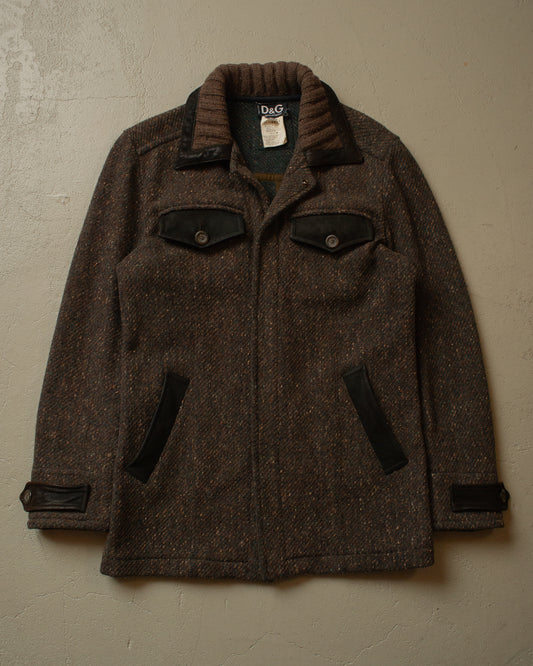 2000s Dolce & Gabbana Wool Jacket brown - S/M