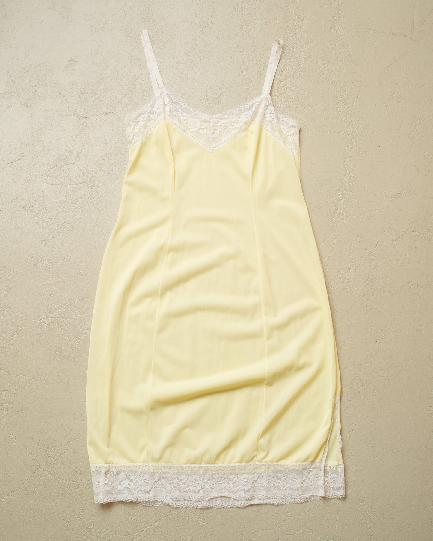 1950s/60s Womens Night Dress yellow - S/M