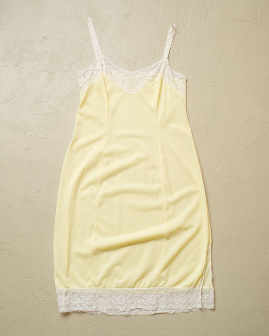 1950s/60s Womens Night Dress yellow - S/M
