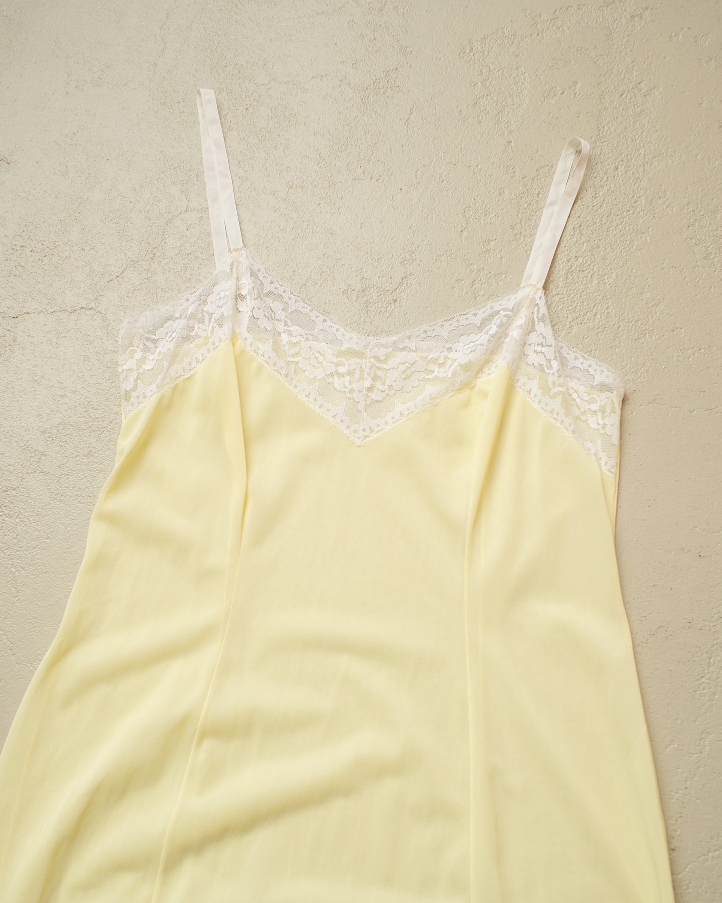 1950s/60s Womens Night Dress yellow - S/M