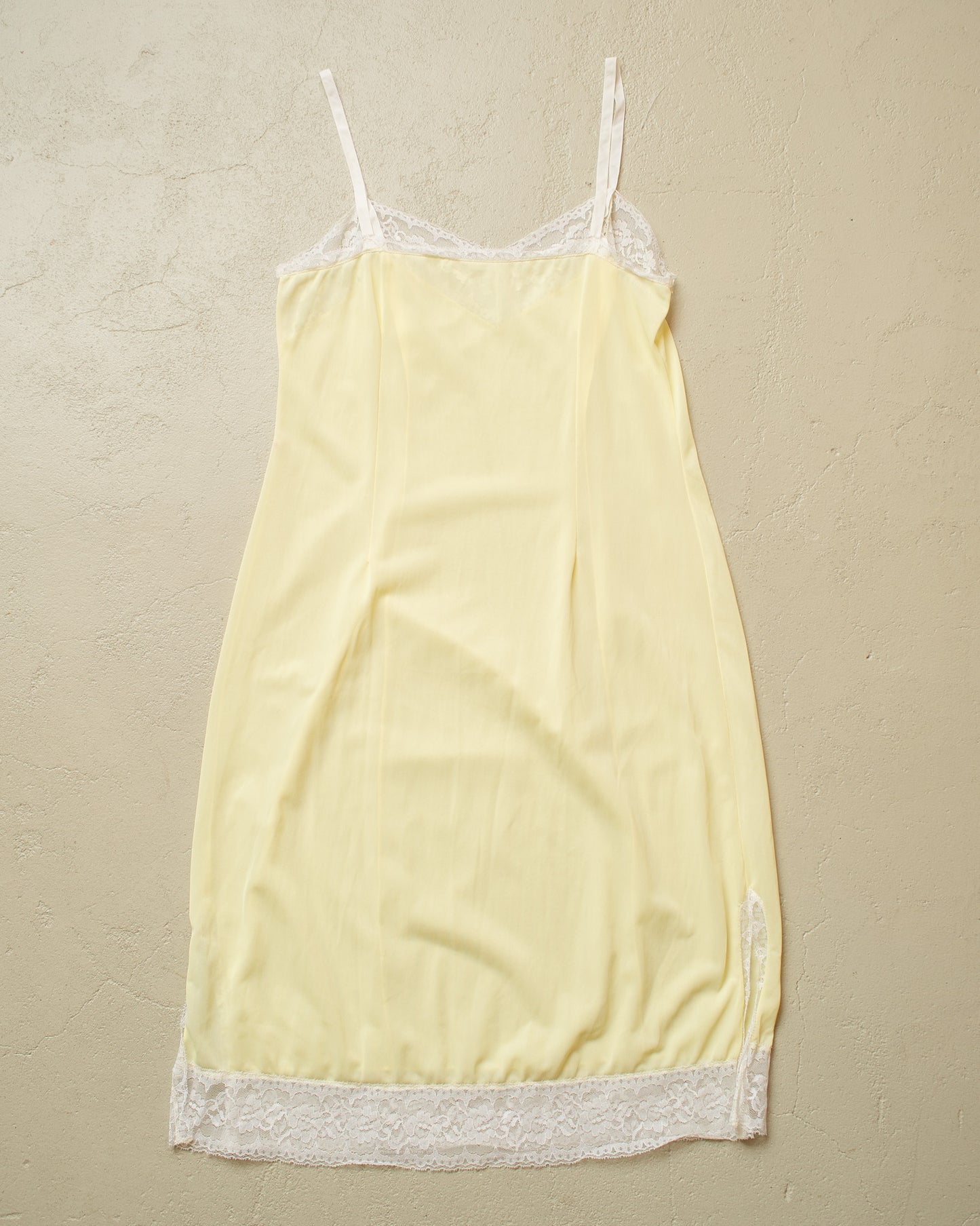 1950s/60s Womens Night Dress yellow - S/M