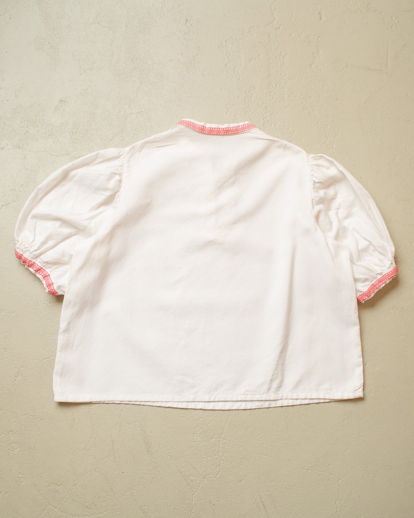 1940s/50s Womens German Traditional Blouse white - L/XL