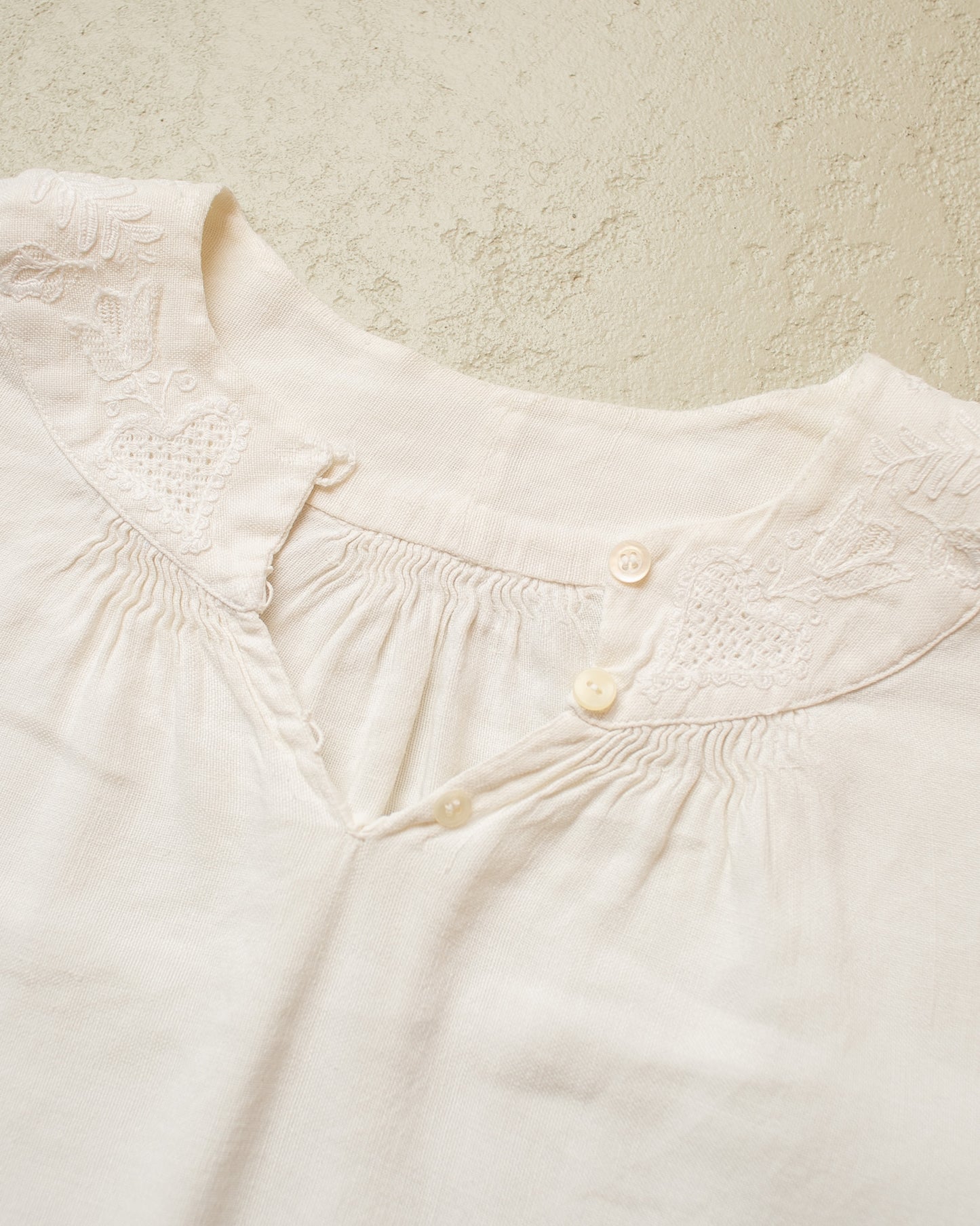 1910s/20s Womens Embroidered Blouse white - M/L